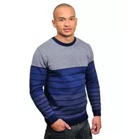 Мужской свитер двухцветный стильный